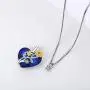 JUSTKIDSTOY Cremation Jewelry for Ashes 925 Sterling Silver Sunflower Urn Necklace with Crystal Keepsake Memorial Gift for Ashes of Loved Ones JUSTKIDSTOY Cremation Jewelry for Ashes 925 Sterling Silver Sunflower Urn Necklace with Crystal Keepsake Memorial Gift for Ashes of Loved Ones