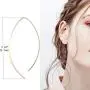 FIBO STEEL Curved Threader Dangle Earrings for Women Drop Hoop Bar Statement Earrings Set FIBO STEEL Curved Threader Dangle Earrings for Women Drop Hoop Bar Statement Earrings Set