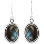 Natural Moonstone Labradorite Lapis Copper Turquoise Rose Quartz Onyx Dangle Earrings Sterling Silver Vintage Boho Bohemian Style for Women