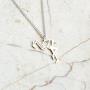 La Menagerie Flamingo Silver Origami Jewelry & Silver Geometric Necklace – 925 Sterling Plated Silver Necklace & Flamingo Necklaces for Women – Flamingo Necklace for Girls & Necklace