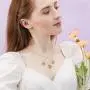 SISMIURRA Initial Necklace for Women, 18K Gold Plated Copper or Sterling Silver A-Z 26 Letter Pendant Necklace, AAAAA Rainbow Cubic Zirconia Round Necklace, Delicate Gifts for Her