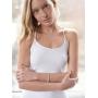 Mariell 6 3/8'' 14KT Gold Plated CZ Wedding Bridal or Prom Tennis Bracelet - Petite Size for Small Wrist