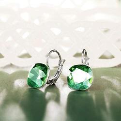 QIANSE Mothers Day Earrings Gifts Forest Elf Hypoallergenic Dangle Earrings Made with Crystals from Austria for Pierced Ears, Christmas Birthday Gifts for Her