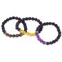 Qiaoqiao 7 Pack 7 Chakras Aromatherapy Essential Oil Diffuser Bracelet Lava Rock Bead Bracelets Semi Precious Gem Stress Relief Yoga Beads Elastic Bracelet Jewelry for Men Women Gift