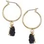Humble Chic Simulated Druzy Hoop Earrings - Boho Teardrop Created Geode Stone Charm Dangle Drop Threader Loops for Women - Bohemian Sparkly Pendants Humble Chic Simulated Druzy Hoop Earrings - Boho Teardrop Created Geode Stone Charm Dangle Drop Threader Loops for Women - Bohemian Sparkly Pendants