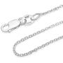 925 Sterling Silver .8MM Cable Chain Lobster Claw Clasp 16-30''