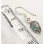 SilverStarJewel 925 Solid Silver Natural Drop Labradorite February Birthstone Earrings 1.1''