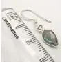 SilverStarJewel 925 Solid Silver Natural Drop Labradorite February Birthstone Earrings 1.1''