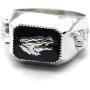 Howling Wolf Ring for Men, Retro Wolf Totem Rings, Norse Viking Wolf Head Ring, Punk Wolf Signet Rings, Tribal Amulet Ring, Gothic Animal Wolf Jewelry Gift for Men Boys
