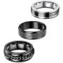 Jstyle 3Pcs Stainless Steel Fidget Band Rings for Women Mens Cool Spinner Rings 6/8MM Wide Wedding Pormise Band Ring Set Jstyle 3Pcs Stainless Steel Fidget Band Rings for Women Mens Cool Spinner Rings 6/8MM Wide Wedding Pormise Band Ring Set