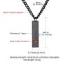 GOLDCHIC JEWELRY Mothers Day Personalized Birthstone Vertical Bar Necklace, Engraved Family Names Necklace with Birthstone for Men/Women, Pendant for Husband/Father/Son/Grandma/Mom,Gift Box Included