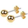 Lifetime Jewelry 5mm Round Ball Stud Earrings 24k Real Gold Plated for Women and Men Lifetime Jewelry 5mm Round Ball Stud Earrings 24k Real Gold Plated for Women and Men