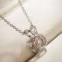 AllenCOCO White Gold Plated Sterling Silver Cubic Zirconia Round Cut Solitaire Pendant Necklace AllenCOCO White Gold Plated Sterling Silver Cubic Zirconia Round Cut Solitaire Pendant Necklace