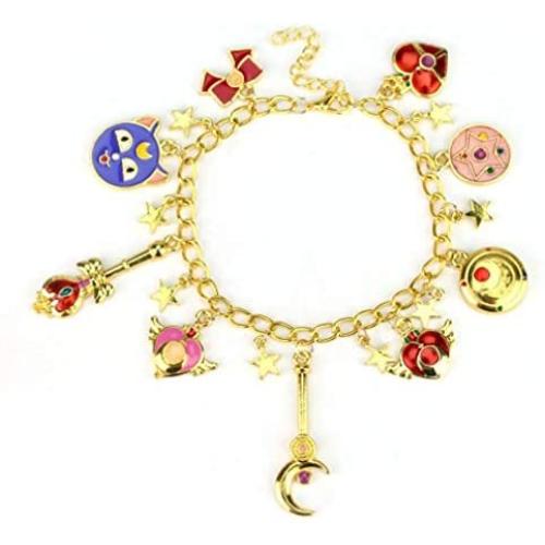 Blingsoul Sailor Charm Moon Bracelet - Merchandise Jewelry Gifts for Women