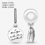 Pandora Jewelry Moon and Night Sky Cubic Zirconia Dangle Charm in Sterling Silver