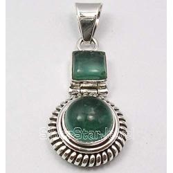 SilverStarJewel 925 Sterling Silver Apatite Pendant 3.6 cm New Wholesale Jewelry