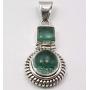 SilverStarJewel 925 Sterling Silver Apatite Pendant 3.6 cm New Wholesale Jewelry