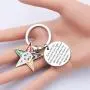 BAUNA OES Sorority Gifts Order of The Eastern Star Keychain to Be A Star You Must Shine Your Light Masonic Jewelry for Her
