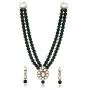 Aheli Wedding Party Faux Kundan Pendant Beads Necklace Earrings Set Bollywood Party Indian Jewelry for Women Aheli Wedding Party Faux Kundan Pendant Beads Necklace Earrings Set Bollywood Party Indian Jewelry for Women