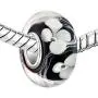 LovelyJewelry 925 Sterling Silver Charms Flower Black Lampwork Murano Synthetic Glass Beads for Charm Bracelet … LovelyJewelry 925 Sterling Silver Charms Flower Black Lampwork Murano Synthetic Glass Beads for Charm Bracelet …