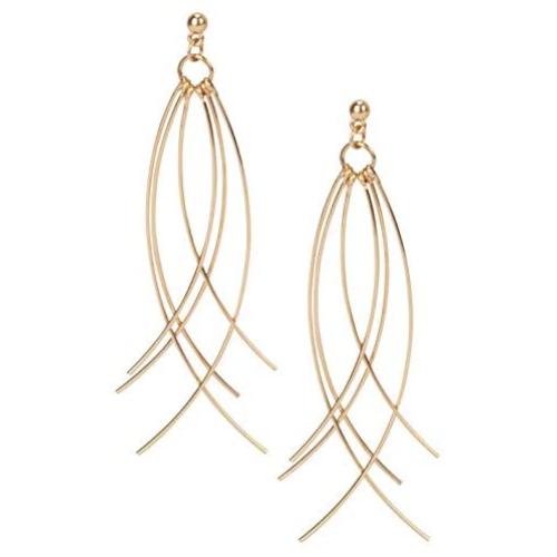 Handmade Curved Bar Earring for Women