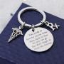 FUSTMW Pharmacist Keychain Rx Pharmacist Graduation Gifts RX Pharmacy Symbol Keychain Inspiration Gift for Pharmacist Jewelry Take Pride in How Far You Have Come
