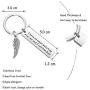 Gzrlyf Dad Memorial Keychain Sympathy Gifts for Loss of Father I Have an Angel Watching Over Me and I Call Him Dad