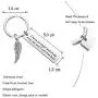 Gzrlyf Dad Memorial Keychain Sympathy Gifts for Loss of Father I Have an Angel Watching Over Me and I Call Him Dad