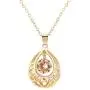 Majesto Jewelry Set Teardrop Necklace Pendant Earrings for Women Teen Little Girls Gift 18K Gold Plated Majesto Jewelry Set Teardrop Necklace Pendant Earrings for Women Teen Little Girls Gift 18K Gold Plated