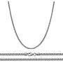 Sterling Silver 2MM Solid Franco Square Box Link Italian Chain Necklace, 16-36 Inch - Made In ITALY