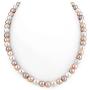 THE PEARL SOURCE 7-8mm AAAA Quality Multicolor Freshwater Cultured Pearl Necklace for Women with Magnetic Clasp in 24'' Matinee Length