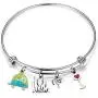 FUSTMW Travel Camper Bracelet Camping Charm Bangle RV Travel Trailer Camping Jewelry Gift for Women Best Friend FUSTMW Travel Camper Bracelet Camping Charm Bangle RV Travel Trailer Camping Jewelry Gift for Women Best Friend