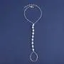 Yalice Pearl Finger Bracelet Ring Dainty Hand Chains Slave Finger Chain Jewelry for Women and Girls (Silver) Yalice Pearl Finger Bracelet Ring Dainty Hand Chains Slave Finger Chain Jewelry for Women and Girls (Silver)