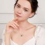 YFN Sterling Silver I Love You Necklace 100 Languages Heart Necklaces Jewelry Birthday Gift for Girlfriends Wife Mom