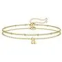 Memorjew Initial Bracelets for Women, 14K Gold Plated Layered Initial Bracelets for Women Girls Jewelry Gifts Memorjew Initial Bracelets for Women, 14K Gold Plated Layered Initial Bracelets for Women Girls Jewelry Gifts