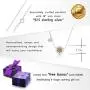 Golden Pollen Daisy ''Innocence'' Flower Pendant Necklace, Never Rust 925 Sterling Silver, Hypoallergenic Chain for Women, Girls & Teens with Free Breathtaking Gift Box for Special Moments of Love