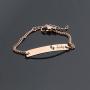 WUSUANED Baby&Mommy Bracelet Baby Baptism Bracelet Mom Daughter Bar Bracelet Set Gift for New Mom&Baby
