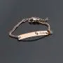 WUSUANED Baby&Mommy Bracelet Baby Baptism Bracelet Mom Daughter Bar Bracelet Set Gift for New Mom&Baby