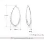 Kemstone Rose Gold/Silver Big Oval Engraved hoop Earrings Kemstone Rose Gold/Silver Big Oval Engraved hoop Earrings