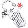 WSNANG EMT Gift Emergency Medical Technician Jewelry Your Kind Spirit Will Touch All of The Lives of Those You Care for Keychain Paramedic Gift Medical Technician Gift