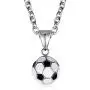 IFUAQZ Unisex Stainless Steel Soccer Ball Pendant Free Link Chain Necklace Football Jewelry for Men Boys IFUAQZ Unisex Stainless Steel Soccer Ball Pendant Free Link Chain Necklace Football Jewelry for Men Boys