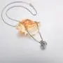 Valyria Cremation Jewelry Urn Pendant Necklace with Hollow Diamond Butterfly Beads Engraved Always in My Heart