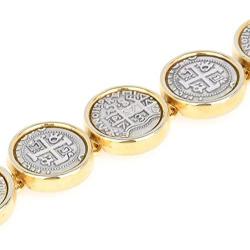 BIJOUX BOBBI Womens Espanol Coin Drop Design Bracelet Series