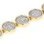 BIJOUX BOBBI Womens Espanol Coin Drop Design Bracelet Series
