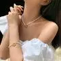 YorzAhar White Big Irregular Pearls Bracelets 7-8.5mm Pearls Stretch Bracelet 18k Gold Plated Pearl Strand Bracelet for Women (6 inch Long) Adjustable Chain YorzAhar White Big Irregular Pearls Bracelets 7-8.5mm Pearls Stretch Bracelet 18k Gold Plated Pearl Strand Bracelet for Women (6 inch Long) Adjustable Chain