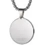 CERAMIC GESTALT Unique Tungsten Medallion Necklace. Platinum Style Stainless Steel Tree of Life Inlay. CERAMIC GESTALT Unique Tungsten Medallion Necklace. Platinum Style Stainless Steel Tree of Life Inlay.