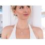Mariell Cubic Zirconia & Ivory Pearl Wedding Necklace and Earrings Jewelry Set for Bridesmaids & Brides