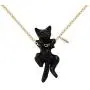 NOUMANDA Lovely Hanging White and Black Cat Necklace for Cat Lovers