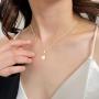 SELENECHEN Earrings Star Moon Heart Chunky Hoop Necklace Heart Clip Chain Cubic Zirconia