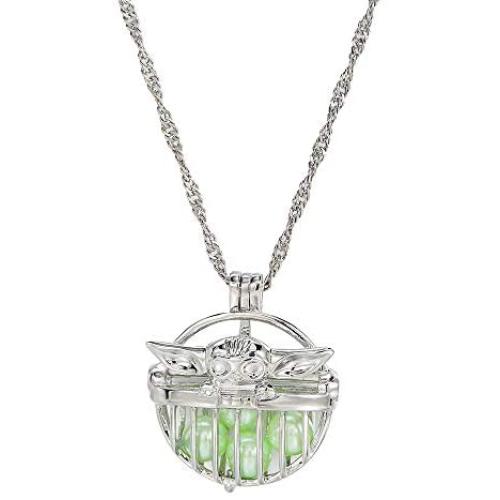 hanreshe Baby Master Necklace Crystals Master Skywalker Pendant Baby Mandalorian Jewelry Cosplay Costume Women Men Gift